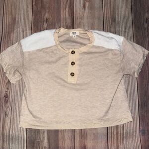 Girls Small BKE Waffle Henley Shirt